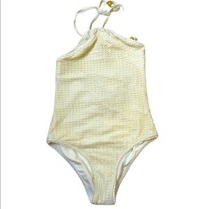 PEONY Cream Crochet One Piece‎ Swimsuit